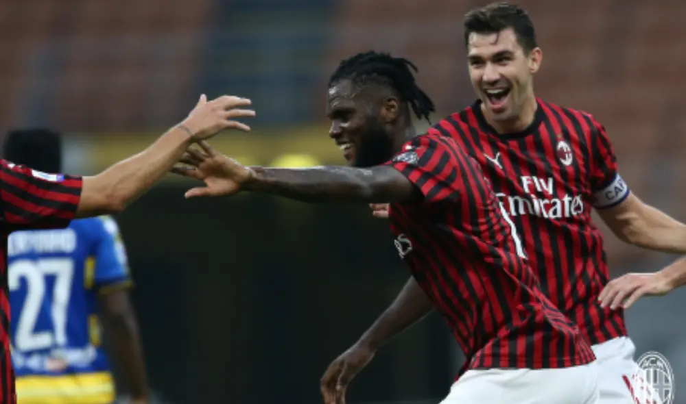 Kessié marcó el primer gol para el AC Milan. (Créditos: Prensa Milan) Kessié marcó el primer gol para el AC Milan. (Créditos: Prensa Milan)