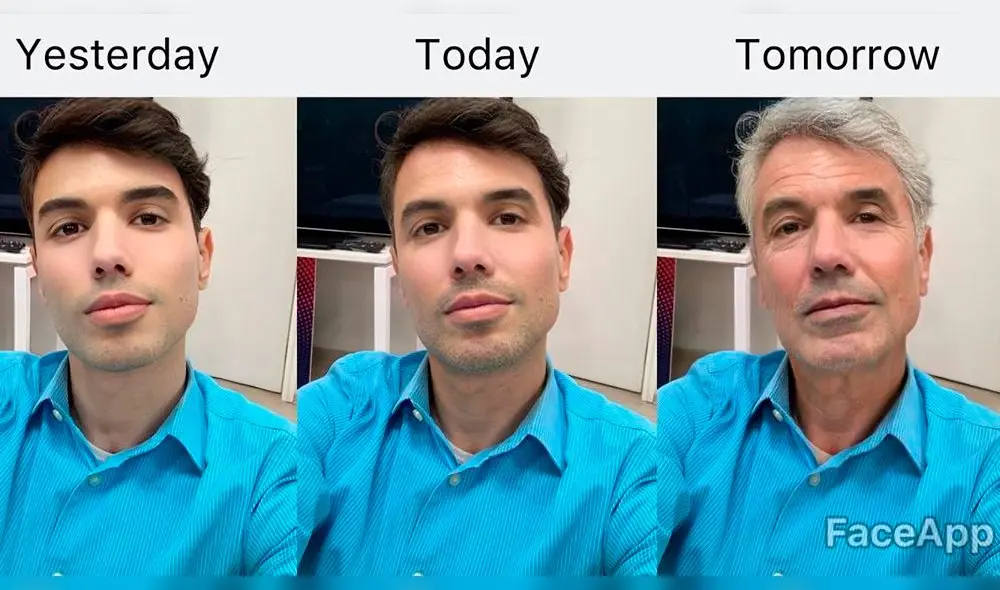 FaceApp: Bruno Pinasco sorprende al no envejecer con popular aplicación