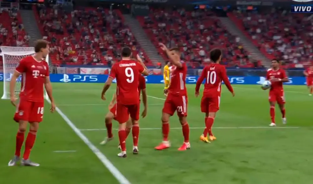 Leon Goretzka marcó el empate parcial del Bayern. Foto: Captura de Fox Sports Leon Goretzka marcó el empate parcial del Bayern. Foto: Captura de Fox Sports