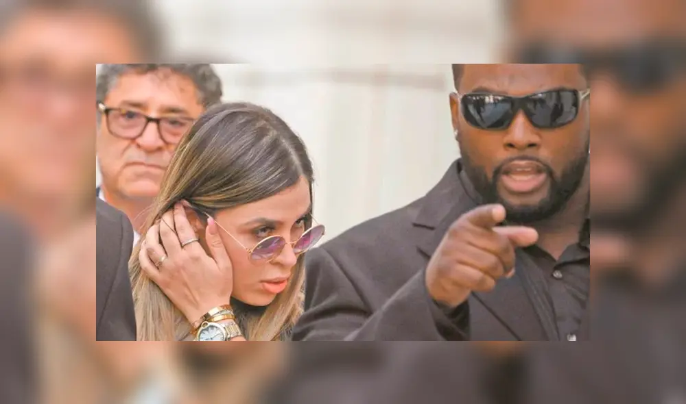 Emma Coronel junto a Ishmael Bailey. Foto: AFP.