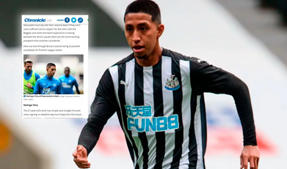 Rodrigo Vilca fue fichado por Newcastle United en octubre de este año. Foto: Newcastle United Rodrigo Vilca fue fichado por Newcastle United en octubre de este año. Foto: Newcastle United