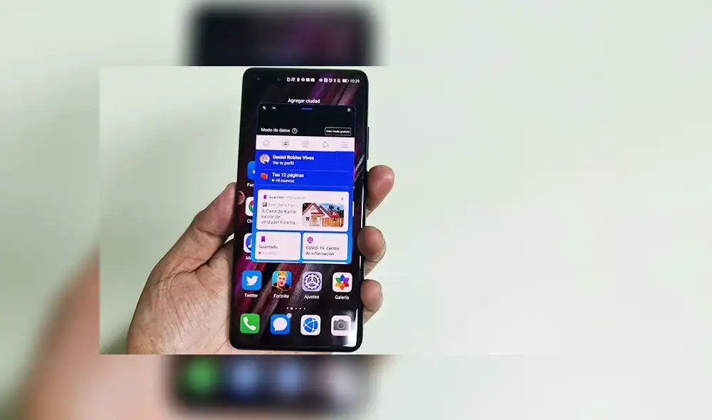 El EMUI 11 te permitirá crear ventanas flotantes de las redes sociales y aplicaciones que uses. Foto: Daniel Robles.