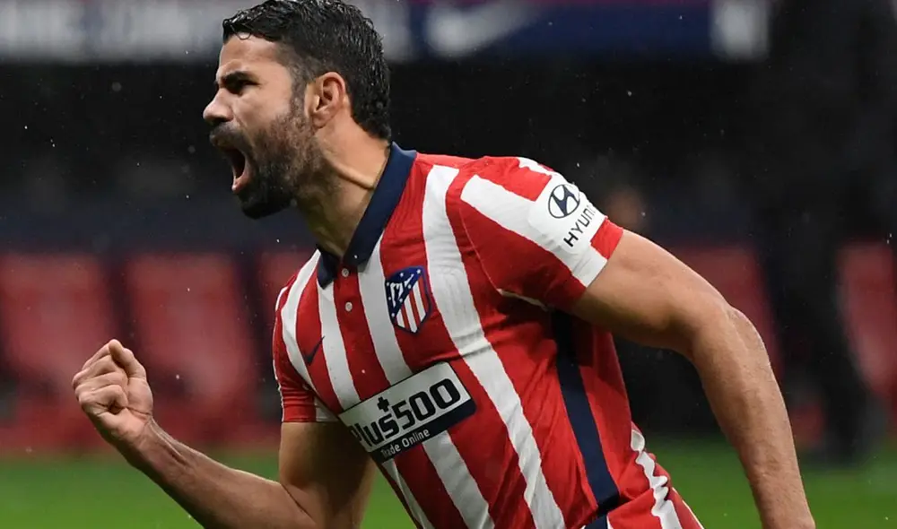 Diego Costa tiene siete temporadas con el Atlético de Madrid. Foto: AFP