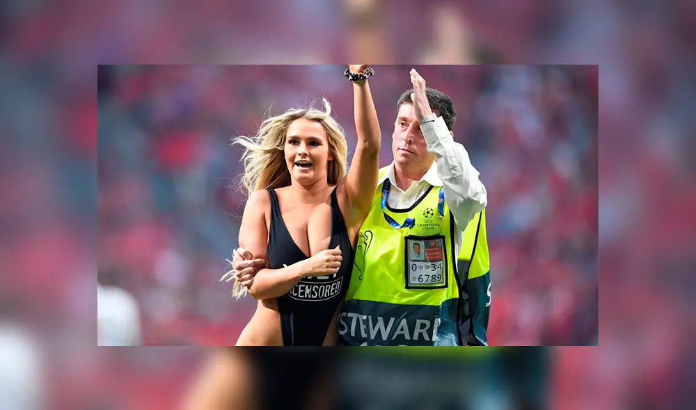 Liverpool vs. Tottenham: El momento en que mujer en bikini interrumpió la final de Champions 