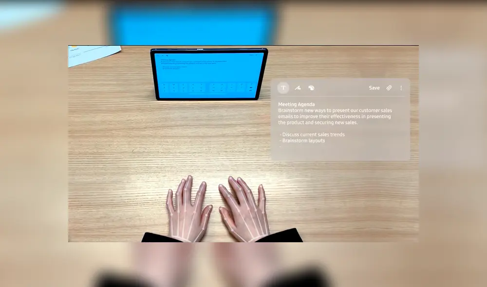 SelfieType, el teclado virtual "invisible" creado por Samsung.