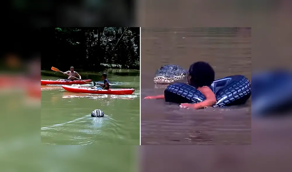 Desliza hacia la izquierda para ver la broma pesada que realizó un anciano al colocar la cabeza de un falso cocodrilo dentro del lago. El video es viral en YouTube.