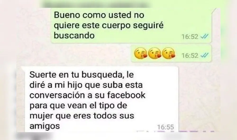 WhatsApp: Chica le envía foto íntima a su suegro y le da una polémica confesión [FOTOS] 