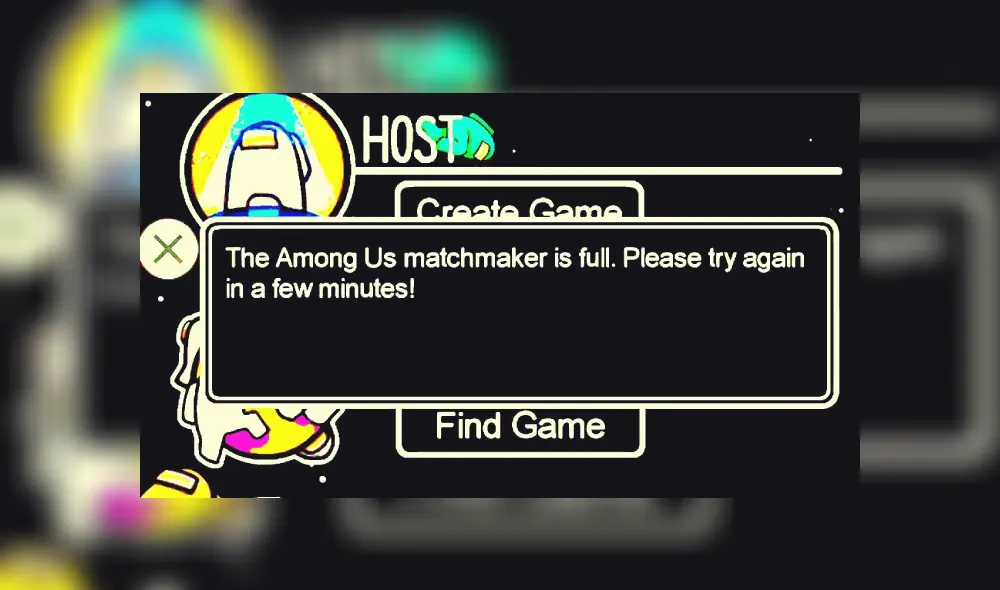 Los errores en los servidores de Among Us ya han provocado hasta memes. Revisa aquí algunos métodos para conectarte sin problemas. Imagen: Innersloth