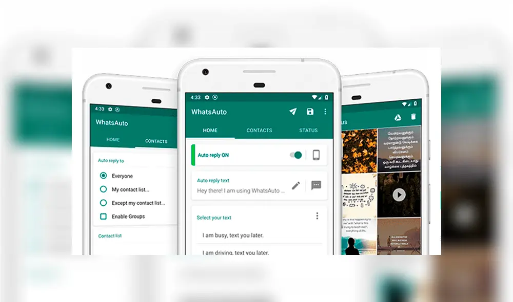 Aprende a programar respuestas automáticas a tus contactos de WhatsApp [FOTOS] 