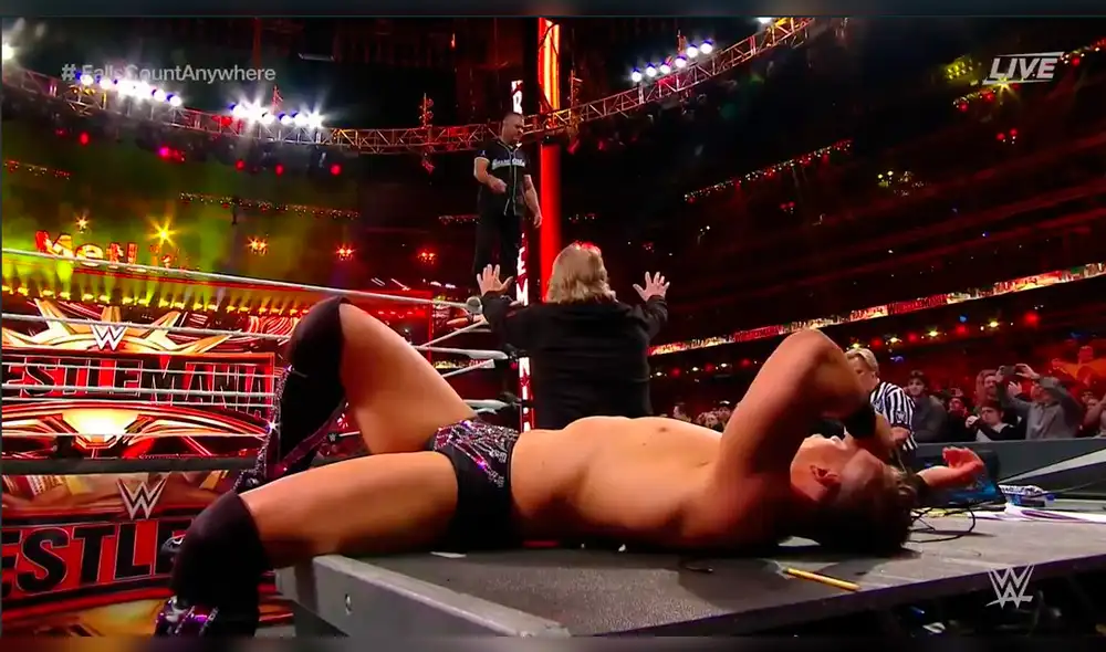 Wrestlemania 35: The Miz le dio una paliza a Shane McMahon pero perdió el combate [VIDEO]