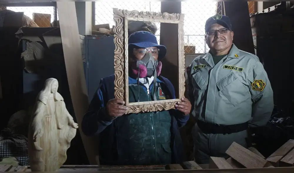 Víctor Yucra aprende ebanisteria en penal. Víctor Yucra aprende ebanisteria en penal.