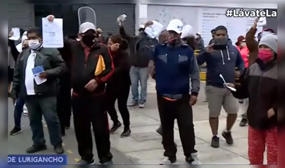 Vecinos piden a Enel que les cobre lo que realmente consumieron. Foto: Captura Canal N.