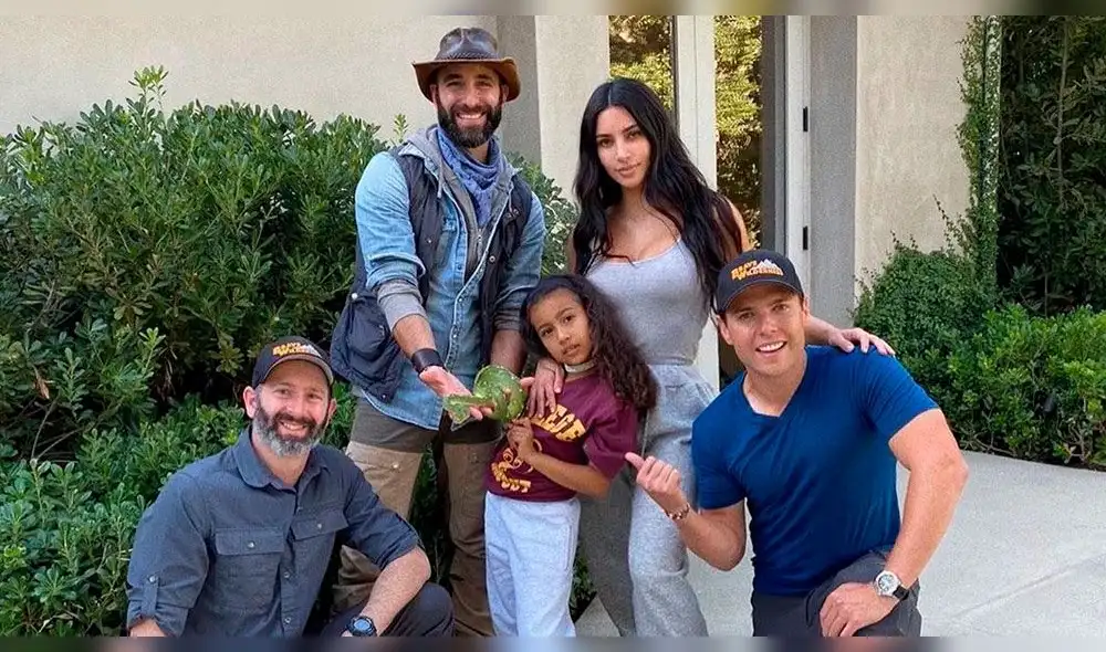 Kim Kardashian deja jugar a sus hijos con animales salvajes. Foto: Instagram
