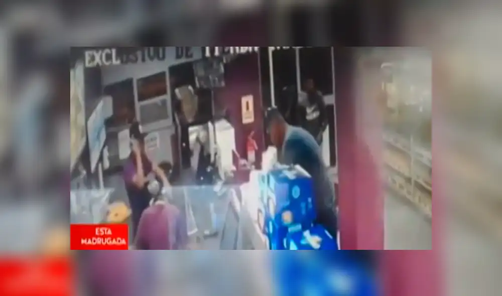 SJM: Delincuentes asaltan conocido minimarket en menos de dos minutos