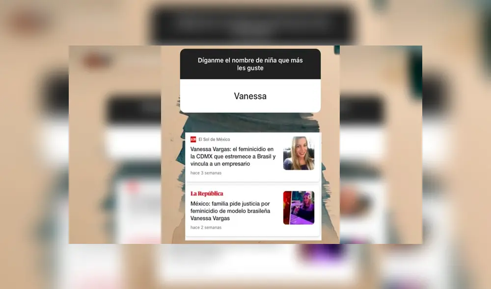 Pidió en Instagram nombres de mujeres y su respuesta conmocionó a todos  
