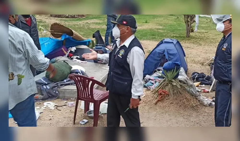 Agentes del orden expulsaron a invasores de dos parques de Trujillo. Agentes del orden expulsaron a invasores de dos parques de Trujillo.