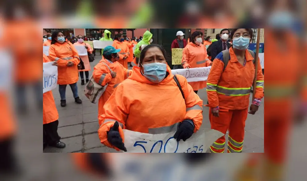 trabajadoras de limpieza publica