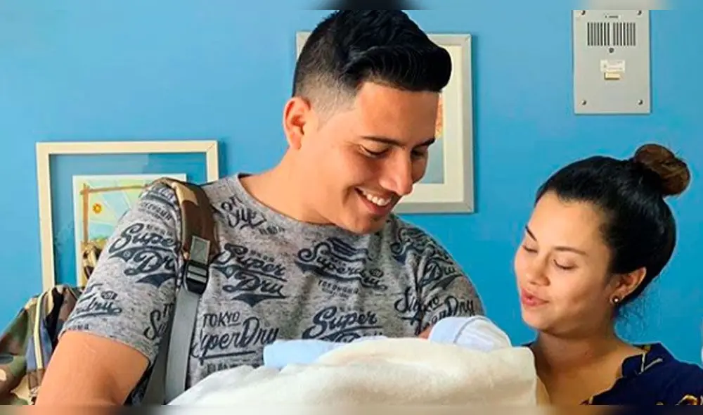  Pedro Loli y su novia conmueven al mostrar el rostro de su bebé por primera vez