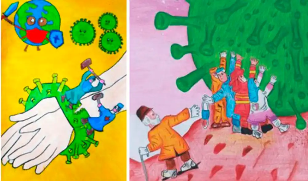 Pequeños artistas muestran como la primera línea de lucha trabaja duro para proteger a los vulnerables