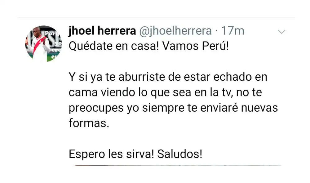 Coronavirus: Jhoel Herrera da consejos de como ver TV en cuarentena por Covid 19. Coronavirus: Jhoel Herrera da consejos de como ver TV en cuarentena por Covid 19.