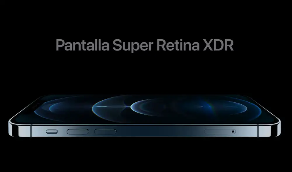 Pantalla Super Retina XDR del nuevo iPhone 12 Pro. Foto: Apple