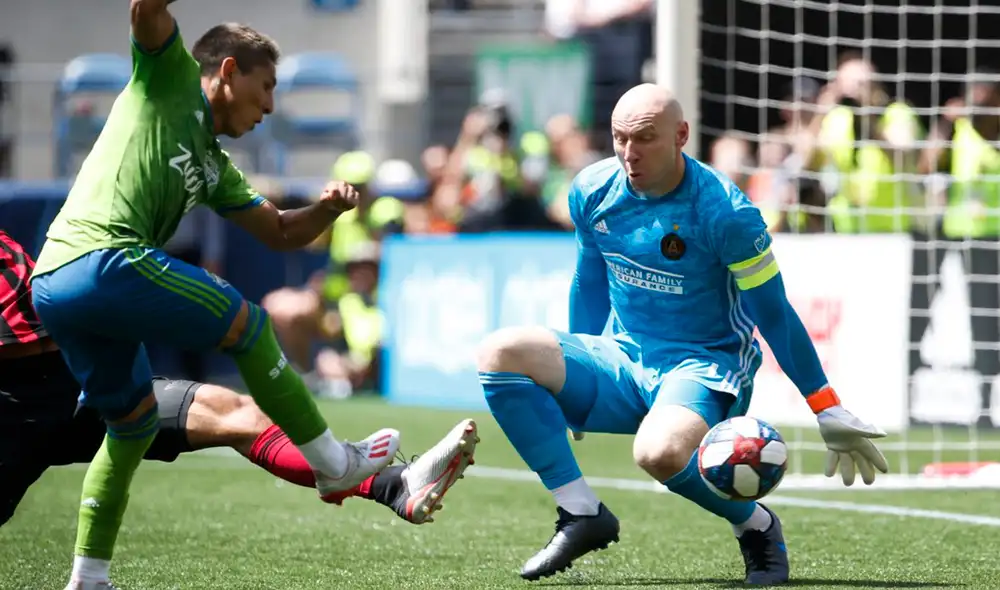 Raúl Ruidíaz lleva 11 anotaciones con el Seattle Sounders y uno de sus goles es nominado al mejor de la MLS. | Foto: Prensa Seattle Sounders Raúl Ruidíaz lleva 11 anotaciones con el Seattle Sounders y uno de sus goles es nominado al mejor de la MLS. | Foto: Prensa Seattle Sounders