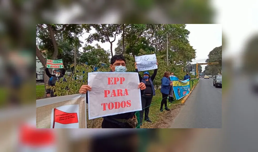 Exigen implementos de seguridad contra el COVID-19. Foto: Deysi Portuguez/ URPI-GLR. Exigen implementos de seguridad contra el COVID-19. Foto: Deysi Portuguez/ URPI-GLR.