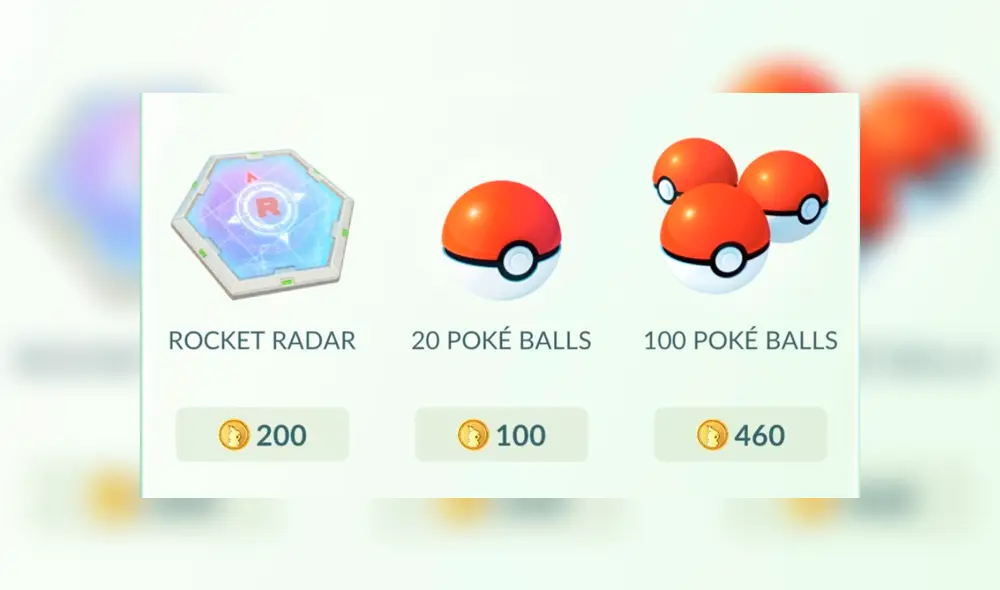 Niantic pone a la venta el radar rocket en Pokémon GO.