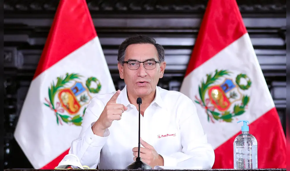 Martín Vizcarra aseguró que se podrá superar el coronavirus con la colaboración de todos los peruanos. Foto: Presidencia.