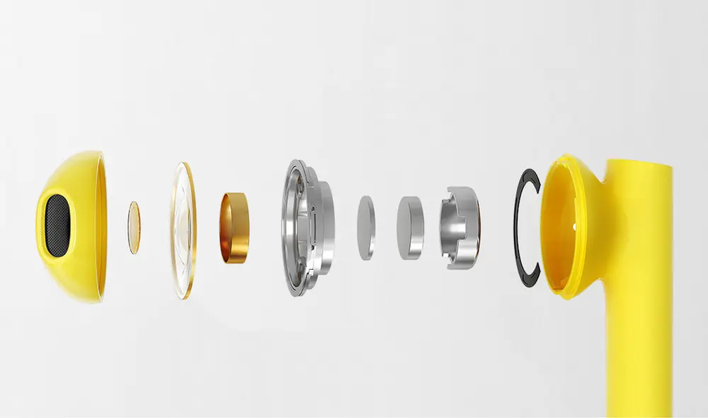 Estructura interna de los audífonos inalámbricos. Foto: Xiaomi