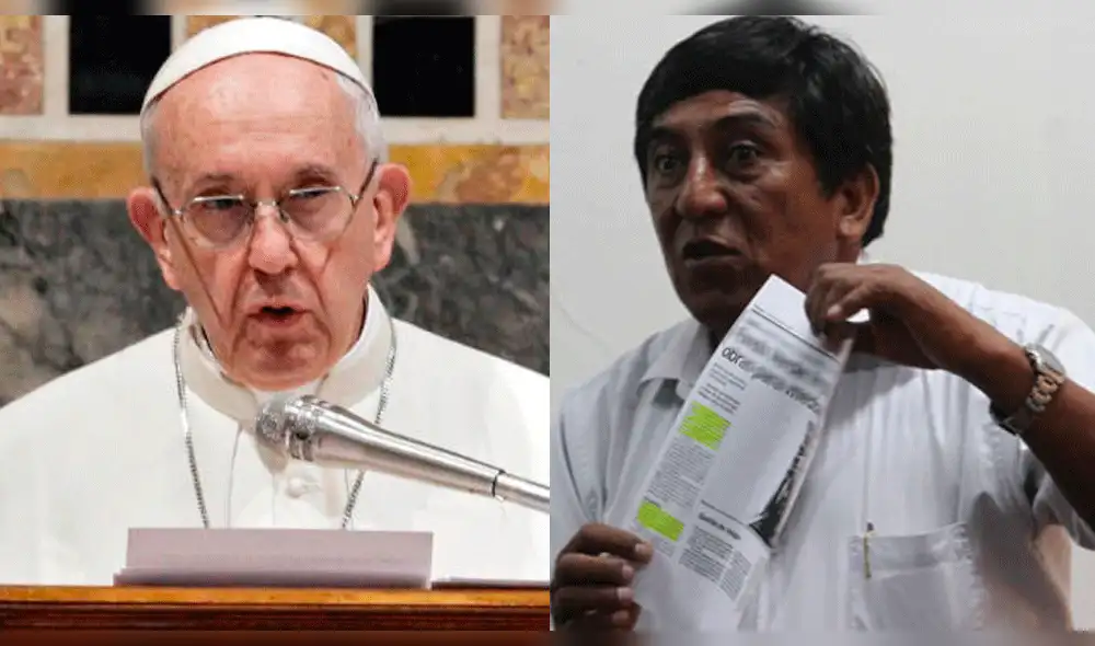 Luis Otsuka, dirigente de la minería ilegal, entregó manifiesto al papa Francisco Luis Otsuka, dirigente de la minería ilegal, entregó manifiesto al papa Francisco