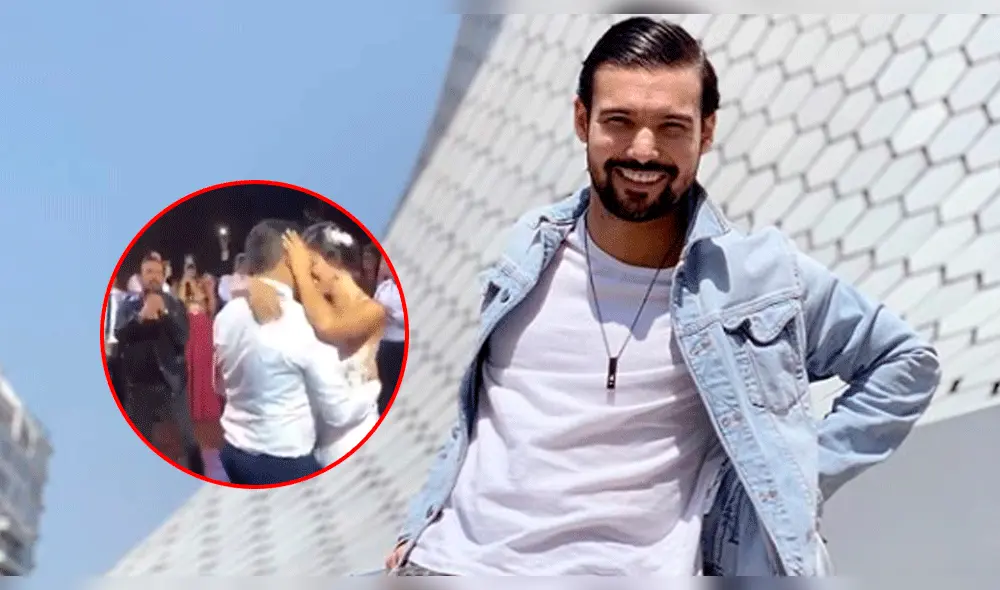 Ezio Oliva sorprende a novia en plena boda