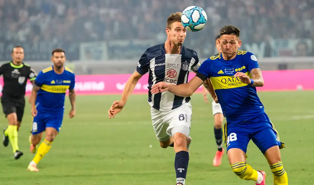 Boca Juniors y Talleres se fueron al descanso empatados a cero. Foto: TyC Sports