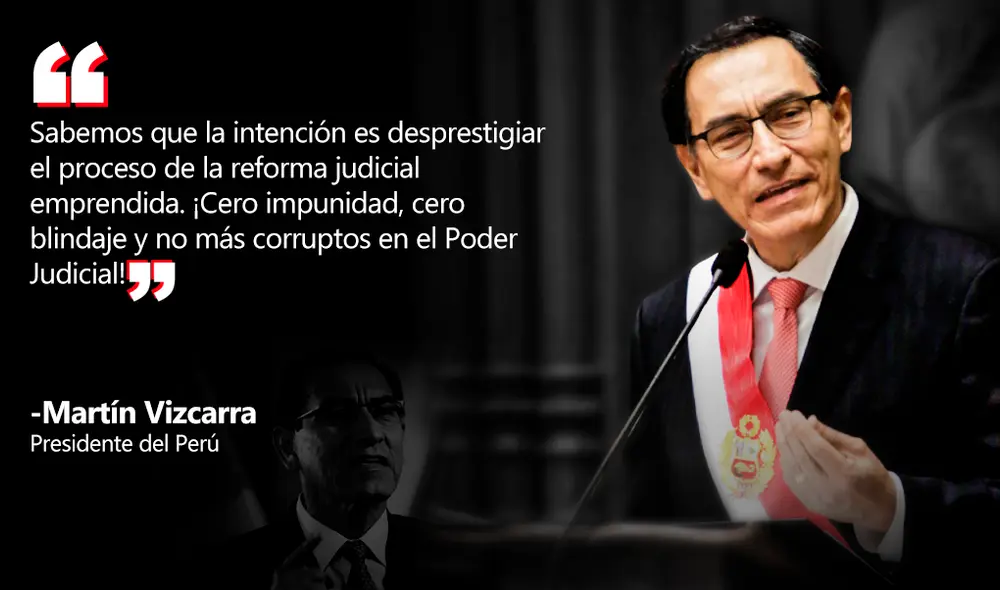 Las frases que dejó el mensaje a la nación del presidente Martín Vizcarra [FOTOS]