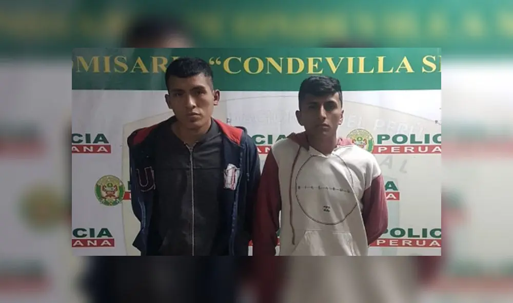 Sujetos intentaron huir, pero fueron detenidos por agentes de la comisaría de Condevilla. (Foto: PNP)