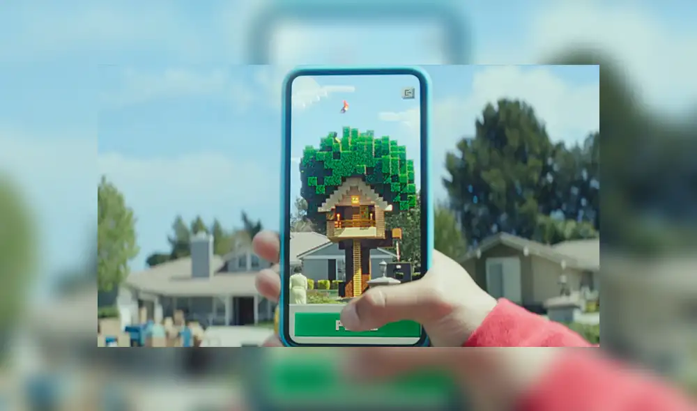 Minecraft Earth: El nuevo 'Pokémon GO' que permite construir en la vida real [VIDEO]