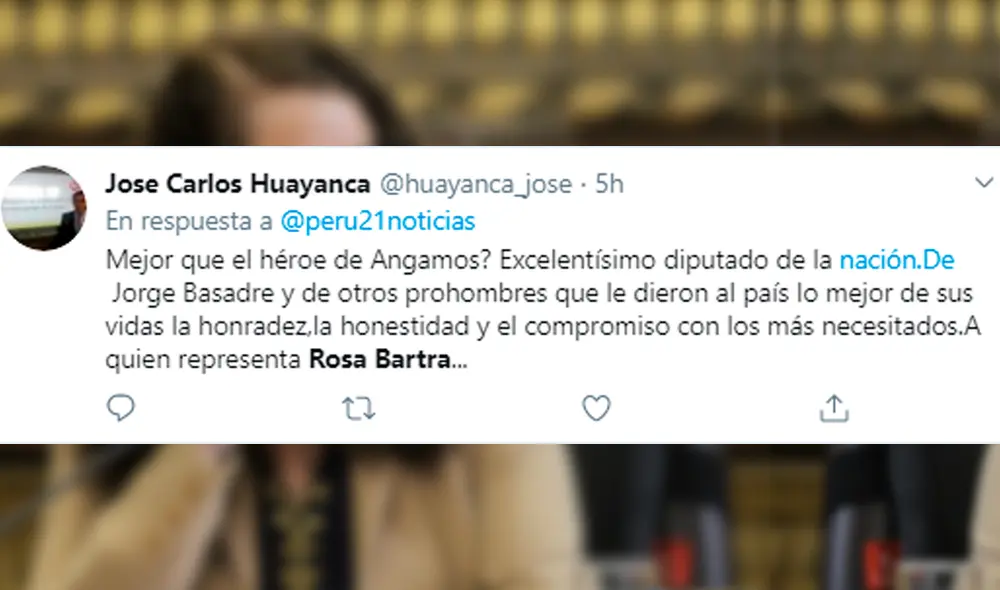 “Rosa Bartra es la mejor congresista en la historia de la República”: frase genera polémica