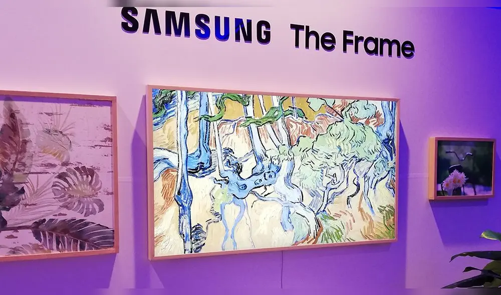 The Frame es el nuevo televisor QLED 8k de Samsung que la marca lanza en el Peru. Foto: Daniel Robles.
