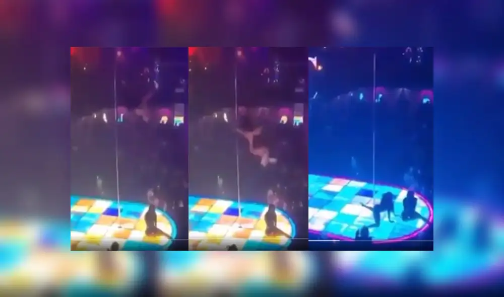 En las imágenes, se observa la dura caída; sin embargo, en lugar de abandonar el escenario, continuó su actuación como una verdadera campeona. En las imágenes, se observa la dura caída; sin embargo, en lugar de abandonar el escenario, continuó su actuación como una verdadera campeona.