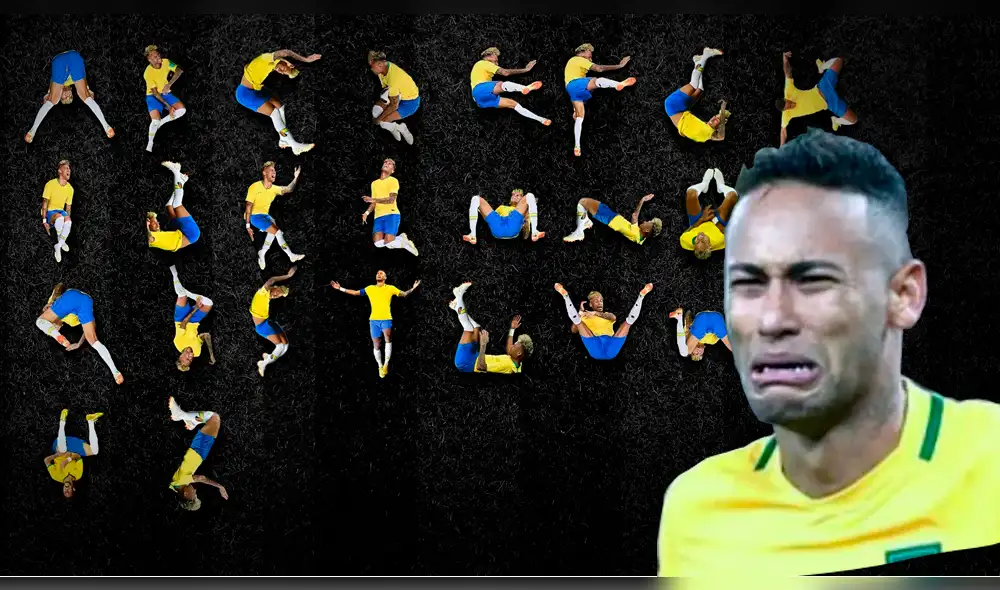 Facebook: Diseñador se inspira en las caídas de Neymar y crea abecedario [VIDEO]