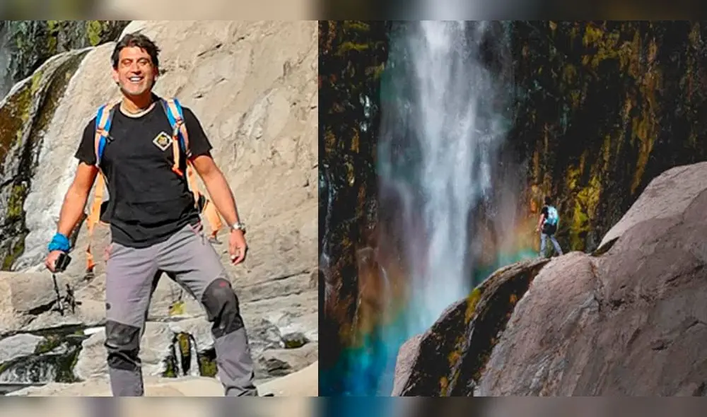 Arequipa: Conductor de Reportaje al Perú visitó la Catarata Paccha en Cayma.