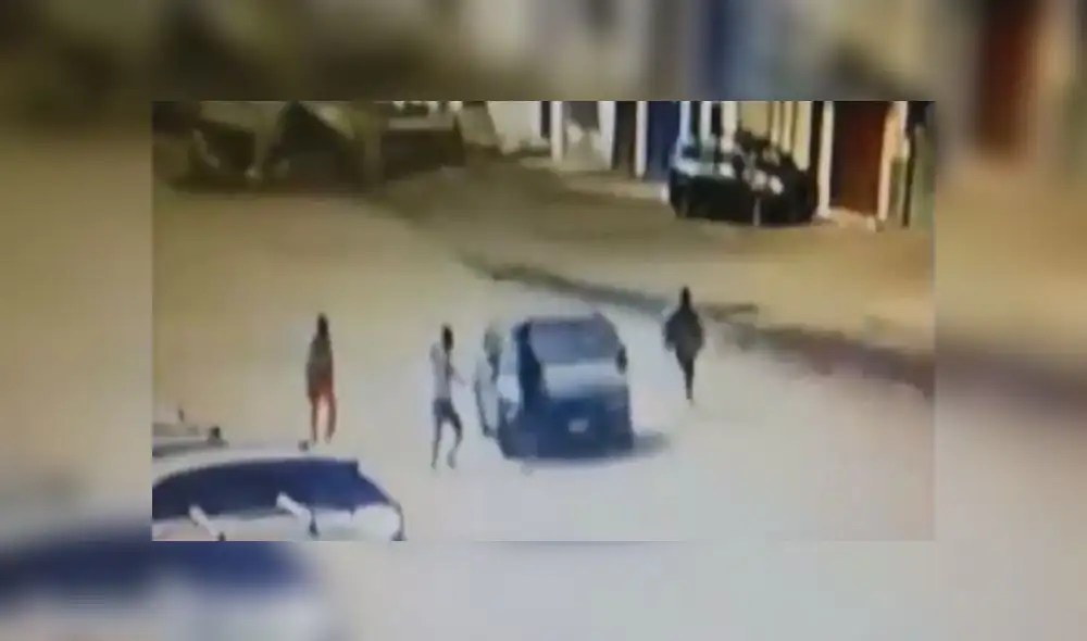 Punta Negra: cámara captó violento asalto a una familia en plena calle [VIDEO] 