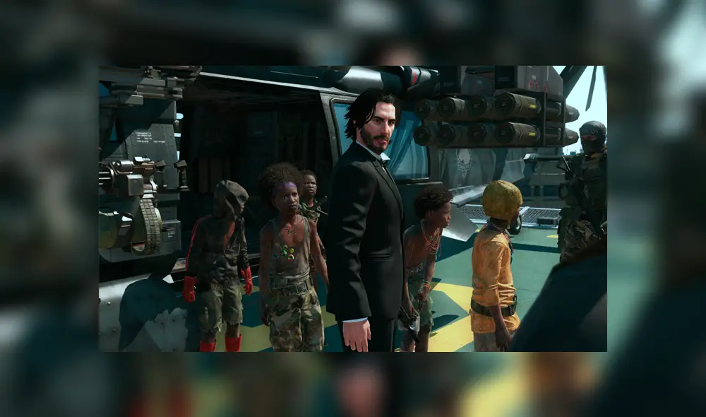 Ahora puedes jugar como Keanu Reeves (John Wick o Johnny Silverhand) en la última obra de Kojima en Konami, Metal Gear Solid V: The Phantom Pain.