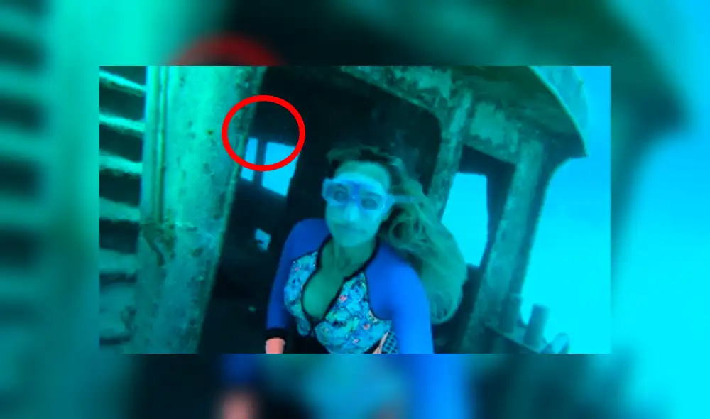 Facebook viral: buceadora se topa con misterioso vestigio abandonado en el fondo del océano [VIDEO]