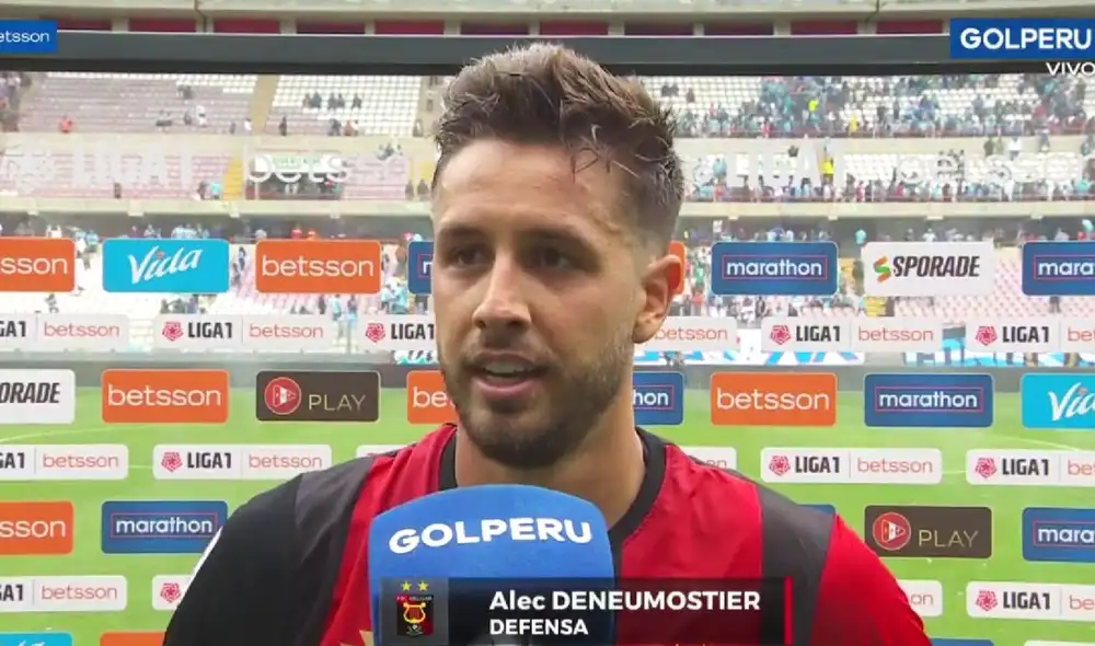 El central jugó todo el partido en el Estadio Nacional. Foto: captura Gol Perú