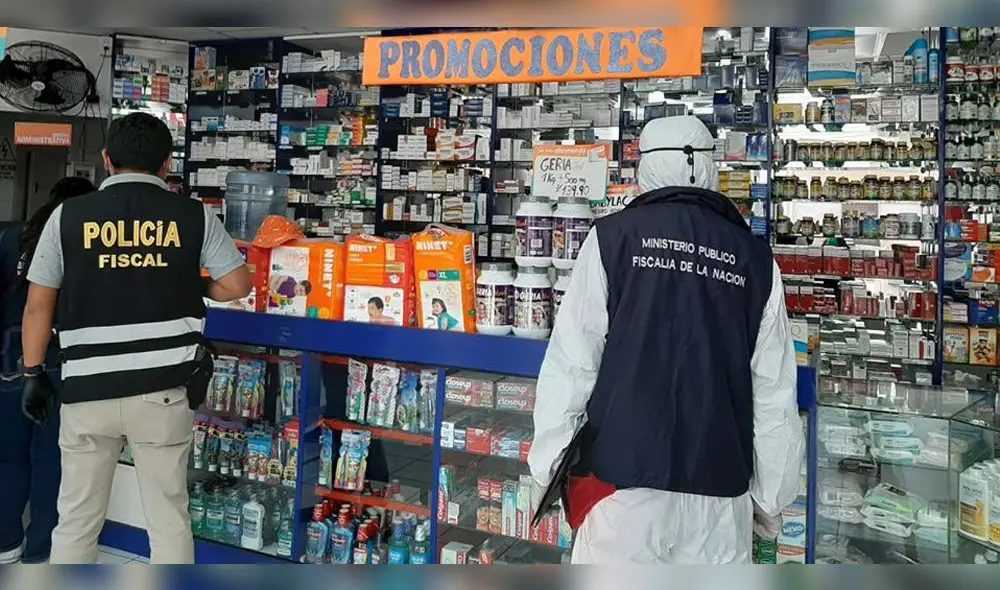 En operativo se visitaron cuatro farmacias del centro de la ciudad de Tacna.