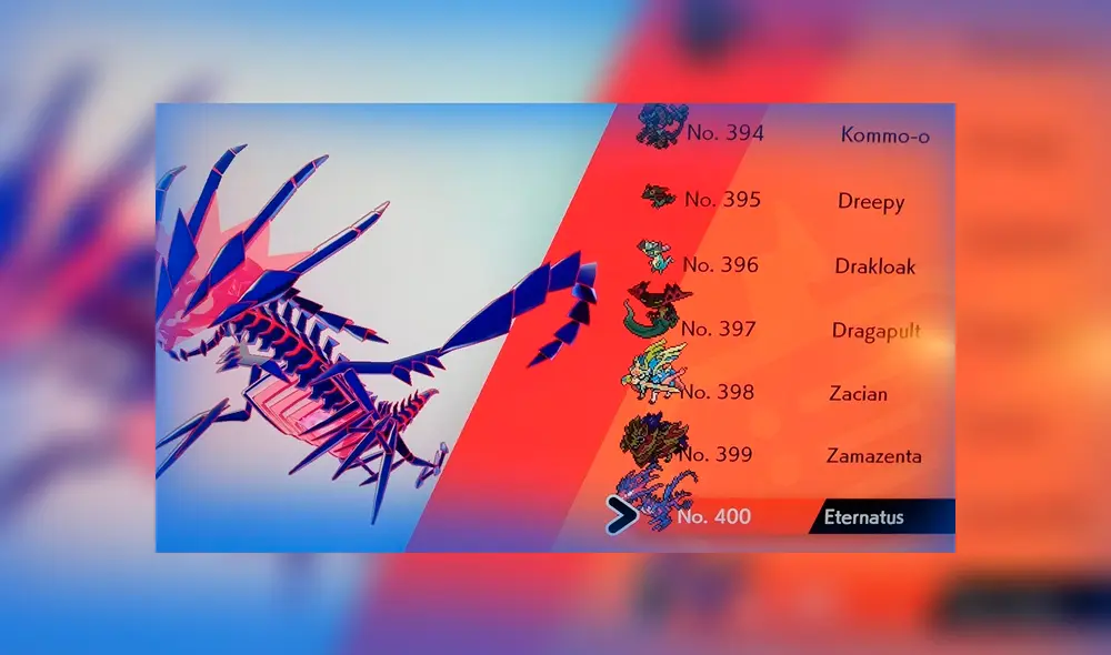 Se filtra el tercer legendario de Pokémon Espada y Escudo, Eternatus, quien es el primer legendario tipo veneno de la saga.