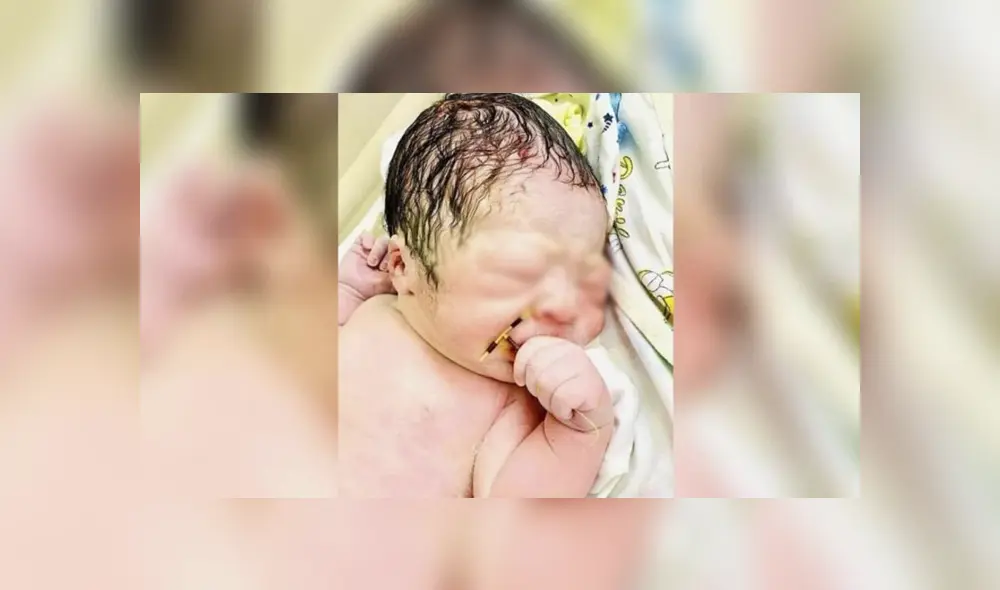 El bebé nació sano, pesó tres kilos, informó la obstetra. Foto: Hospital Internacional Hai Phon. El bebé nació sano, pesó tres kilos, informó la obstetra. Foto: Hospital Internacional Hai Phon.