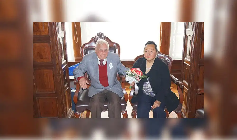 Pareja de ancianos se casa tras conocerse en albergue de Inabif