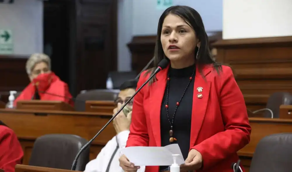 Silvana Robles es vocera alterna de la bancada de Perú Libre. Foto: Congreso